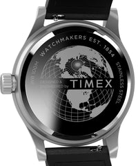 Timex Men's Expedition North Sierra Watch - Black Strap Cream Dial Stainless Steel Case - Black/Cream/Stainless Steel