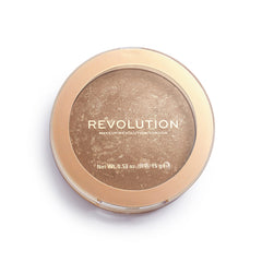 Makeup Revolution Bronzer Reloaded, Buildable Formula, Highlighting & Bronzing Powder, For Dark Skin Tones, Crueltyfree, Long Weekend, 0.53 Oz