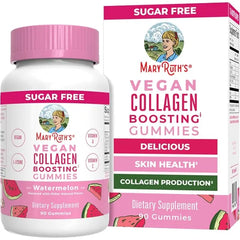 MARYRUTH'S Vegan Collagen Gummies for Women & Men, Collagen Boosting, 90ct | Skin Care, Lysine, Vitamin C, Vitamin A, Amla, Hair & Skin Supplement, Non-GMO, Gluten Free, 90 Servings