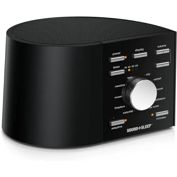 Adaptive Sound Technologies Sound+Sleep High Fidelity Sleep Sound Machine with 30 Guaranteed Non-Looping Nature Sounds, and Sleep Timer