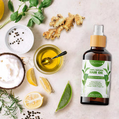 OAUSTAR Hair Oil - 100% Organic Natural Herbal Hair Growth Treatment-For All Hair Types (100&200ml) (100ml)