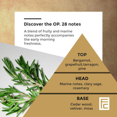 Chopin Op.28 Perfume For Men And Women, Unisex Eau De Parfum Fragrance, Fresh Morning Scent Fruity And Marine Notes With A Woodsy Finish, Light, Revitalizing Morning Scent Edt Spray - 100 ml