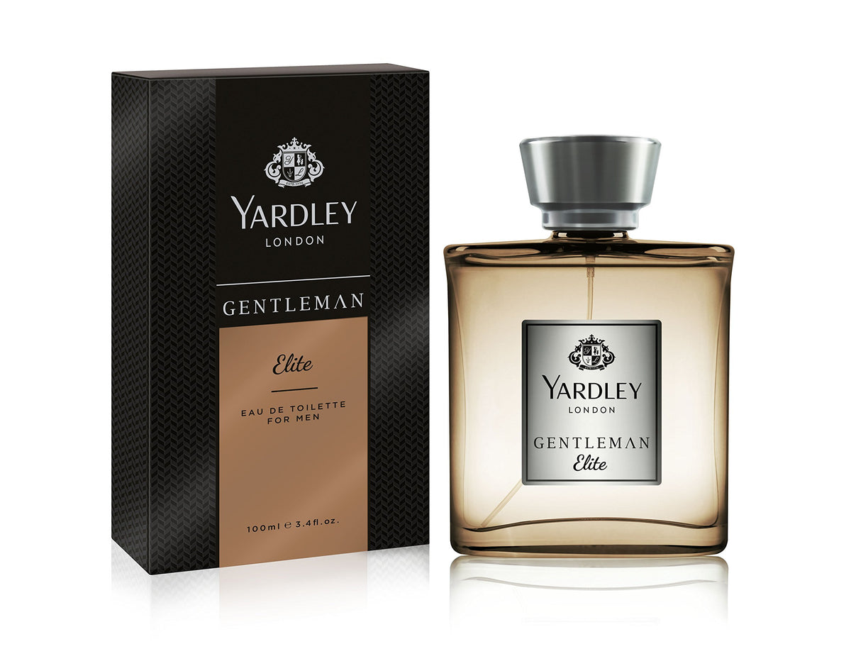 Yardley London Gentleman Elite Luxury Fragrance Eau De Parfum, Basil, Grapefruit, Sandalwood And Amber, 100 Ml