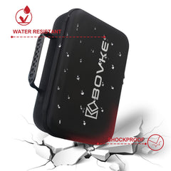 BOVKE Electronic Organizer Travel Cable Organizer Bag Electronic Accessories Case Portable Tech Organizer for Tablet Apple iPad 9.7in, Hard Drives, Cables, Chargers, iPhone, Power Bank, Black