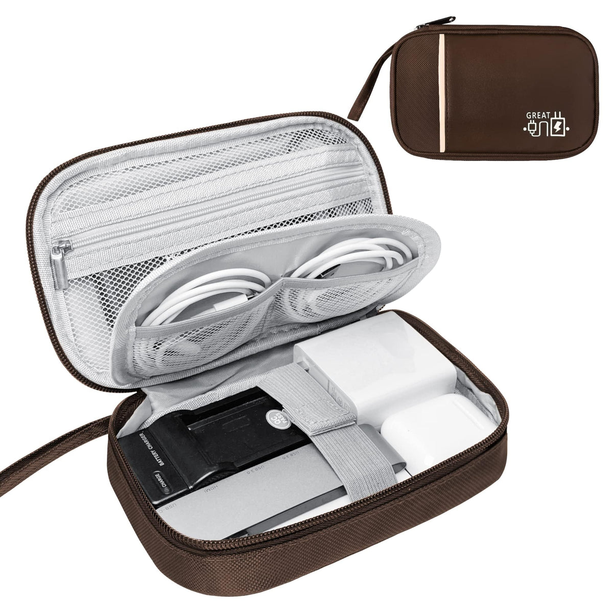 NALACAL Travel Cable Organizer Bag Pouch Waterproof Portable All