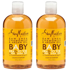 Shea Moisture Kids Shampoo & Wash, 13 oz Chamomile & Argan Oil (384 ml) - 2 Pack