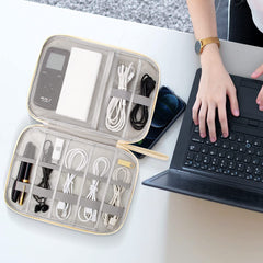 SYOSI Electronics Organizer Travel Cord Organizer Case Compact Electronics Accessories Bag for Cable, Cord, Charger, Phone, Hard Drive