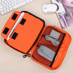 VAYMAY Travel Essentials Electronic Organizer, Travel Organizer | Double Layer Electronics Gadget Organizer Case for Storage iPad Mini, Cord, Charger, Phone, Adapter, Power Bank, Hard Drives (L)