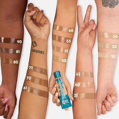 Urban Decay Hydromaniac Tinted Moisturizer - 24HR Hydrating & Glowy Medium Coverage Foundation - With Kombucha Filtrate + Marula Oil - Lightweight, Dewy Skin Finish – 90 Ultra-Deep Warm, 1.1 Oz