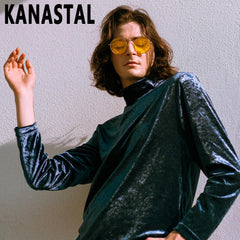 KANASTAL Hippie Round Polarized Sunglasses for Women Men, Small Circle Sun Glasses Classic Vintage Retro Shades Metal Frame UV400 Protection