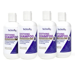 TriDerma Soothing Shampoo For Dry Scalp, Maximum Strength, Coal Tar Free, All Hair Types - 8.3 oz (Pack of 4)