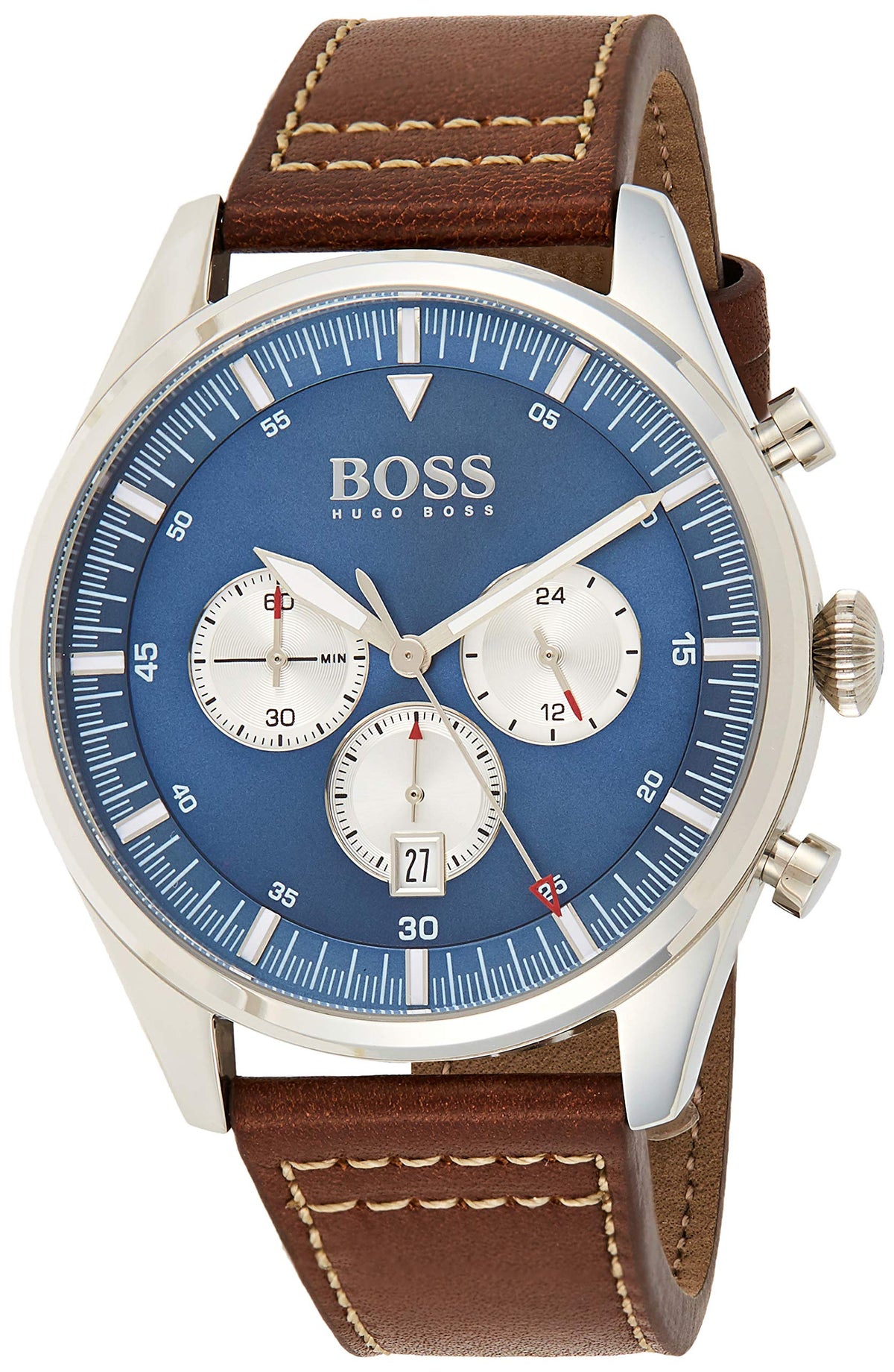 Hugo Boss PIONEER Men's Watch, Analog - Brown / Blue