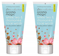 Aroma Magic White Tea and Chamomile Face Wash, 100 ml (Pack of 2)