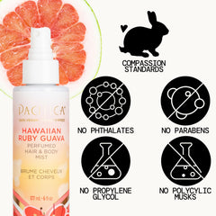 Pacifica Beauty Perfumed Hair & Body Mist, Hawaiian Ruby Guava, 6 Fl Oz (1 Count)