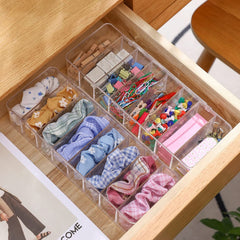 UUHOME Data Cable Organizer Storage Box With Lid,Electronic Cables Organizer Box With 10 Cable Ties Straps,Clear Charger Cable Organiser Desk Accessories Storage Case Cable Management Tidy