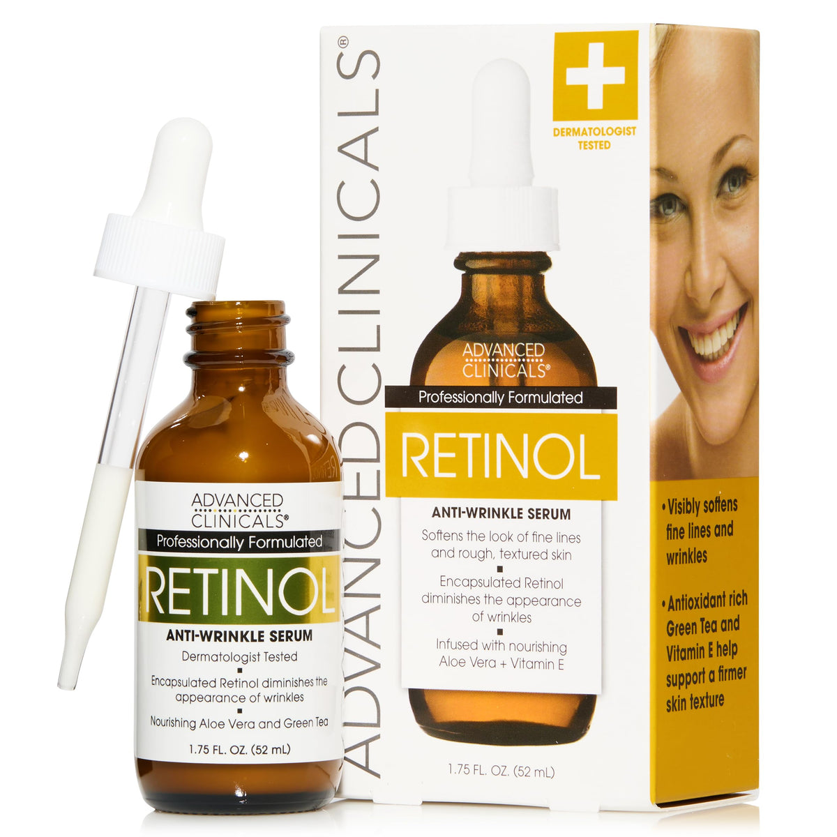 Professional Strength Retinol Serum. Anti-Aging, Wrinkle Reducing 1.75 oz