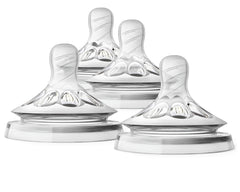 Philips Avent Natural Baby Bottle Newborn Flow , 0M+, 4pack, Flow 1, SCF651/43
