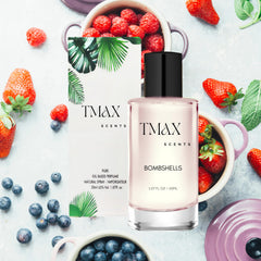 TMAX Scents Bombshells Perfume Fragrance for Women Impression of V.s Bomb shel 50ml Extrait de Parfum Ladies Perfume