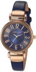 Anne Klein Women's Easy-to-Read Leather Strap Watch, AK/2156