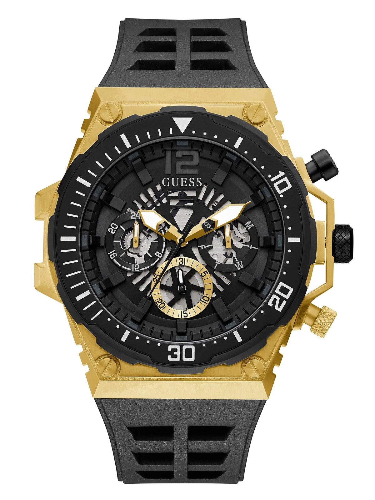 GUESS Cut Thru Dial Bracelet Watch