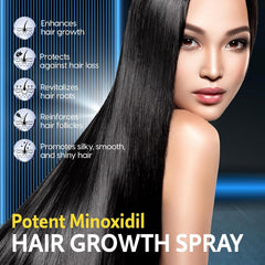 Minoxidil 5% for Men (120 ML), Advanced Minoxidil Spray with Provitamin B5 and Castor Seed Extract, Minoxidil Extract Serum for Hair Loss, Beard Restoration