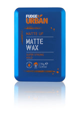 Fudge Urban Matte Wax, Firm Hold All Day Styling, Non-Sticky and Invisible Texture, Hair Wax for Men - 70g