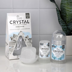 Crystal Essence Mineral Deodorant Stick - Unscented Body Deodorant With 24-Hour Odor Protection, Non-Staining & Non-Sticky, Aluminum Chloride & Paraben Free, 4.25 oz, (3 Pack) (Packaging May Vary)