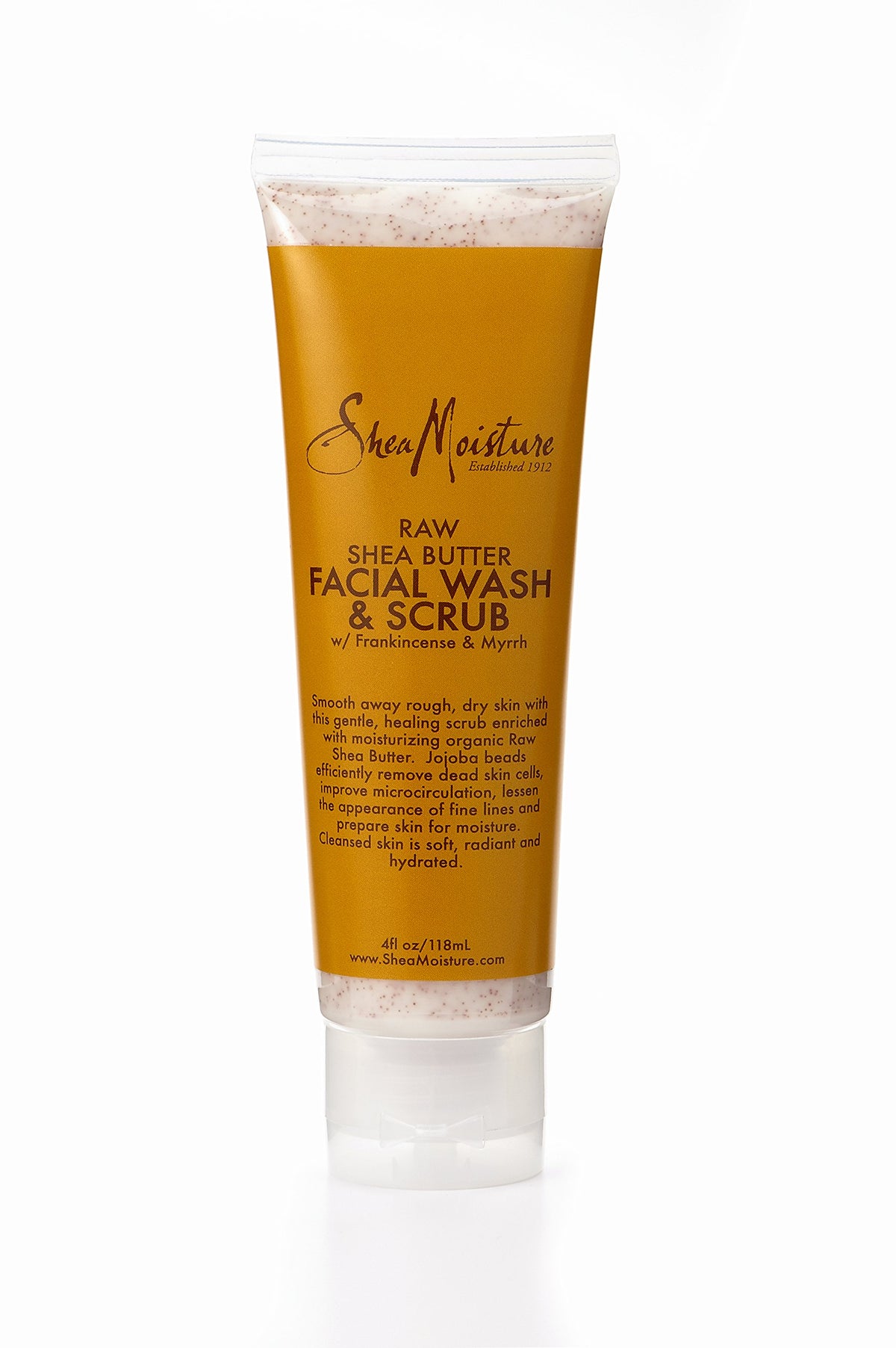 Shea Moisture Raw Shea Butter Facial Wash & Scrub, 118 ml