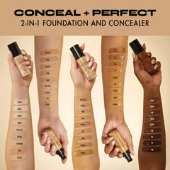 Milani Conceal + Perfect Liquid Foundation - Cool Espresso, 1 Fl. Oz.