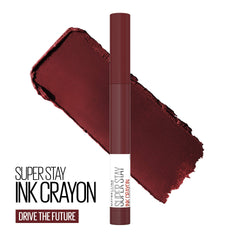 Maybelline New York Maybelline Super Stay Ink Crayon Matte Longwear Lipstick Makeup, Drive The Future, 0.04 Ounce, 165 Drive The Future, 0.04 ounces (Pack of 2)