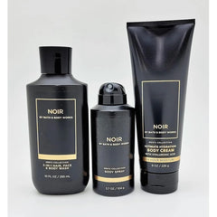 Bath & Body Works Noir for Men 3-in-1 Hair, Face & Body Wash, Body Spray and Hydration Cream (2021)