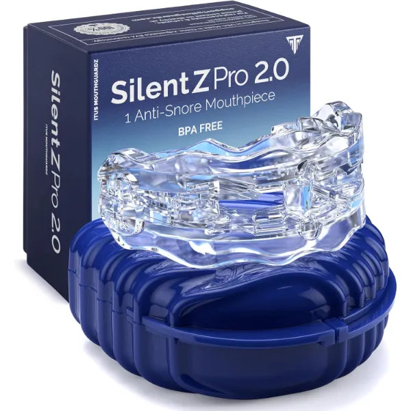 Itus Mouthguardz: SilentZPro 2.0 - USA Designed & FDA-Cleared Anti Snore Mouthpiece - Fully Adjustable Anti Snore Mouth Guard - Professional Patented Anti Snore Device