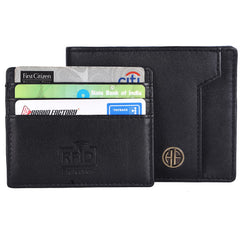 HAMMONDS FLYCATCHER Premium Diwali Gift For Men - Leather Wallet For Men With Keychain Combo - Wallet With 6 Card Slots - Birthday Special&Unique Festival Gift Ideas For Husband, Boyfriend,Black