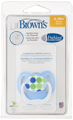 Dr Brown's Natural Flow Dr. Stage 2 Prevent Pacifier, 6-18 Months [Dots Pv21404-Es]