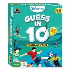 Skillmatics Guess in 10 Sports, Perfect for Boys, Girls, Kids, and Families Who Love Card Games, Toys, Travel Games, Gifts for Ages 6, 7, 8, 9 and Up