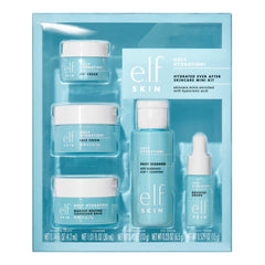 e.l.f. e.l.f.SKIN Hydrated Ever After Skincare Mini Kit, Cleanser, Makeup Remover, Moisturizer & Eye Cream For Hydrating Skin, TSA-friendly Sizes