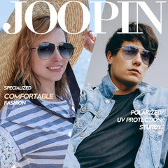Joopin Sunglasses for Men Women, Polarized Classic Sunglasses Lightweight Metal Frame UV400 Protection