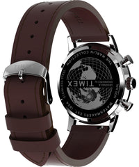 Timex Men's Marlin 40mm Watch - Black Strap Black Dial Stainless Steel Case - Brown/Green/Stainless Steel