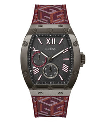 G-Cube Red Leather Multifunction Watch