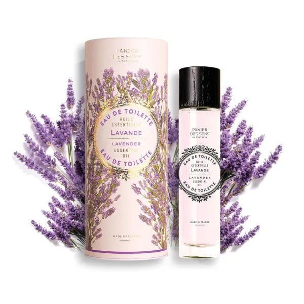 Panier des Sens - Lavender Eau de Toilette 1.7 Floz - Floral & Relaxing Fragrance - Daily Light Perfume for Women - Parfum Crafted in Grasse France - Gifts for Her - Elegant Packaging