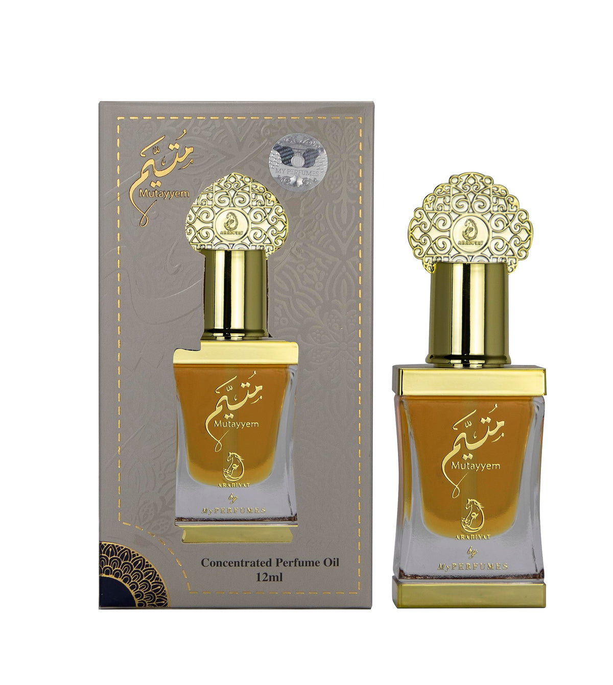 MY PERFUMES MUTAYYEM from ARABIYAT, Non Alcoholic Concentrated Perfume Oil or Attar for Unisex, 12 ml