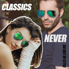 Joopin Polarized Aviation Sunglasses for Men Women Classic Sun Glasses for Driving Fishing with UV Protection