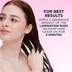 L'Oreal Paris Glossing Lamination Hair Mask with Glycolic Acid, Hair Treatment for Lasting Shine and Smoothness for Dull, Dry Hair, EverPure, 5.1 Fl Oz