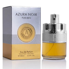 URBAN COLLECTION Azura Noir for Men Eau De Parfum - Woody Spicy Fragrance - Long-Lasting Cologne Choice For Daily Wear - Top Notes of Lemon, Nigerien Ginger, Refreshing Mint & Lavender - Elegant 100ml Bottle