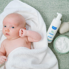 Mustela Cradle Cap Foam Shampoo for Newborn - Baby Shampoo with Natural Avocado - Tear-Free & Fragrance-Free - 150ml