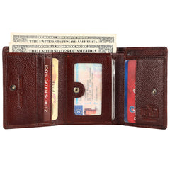 HAMMONDS FLYCATCHER Genuine Leather Original Money Wallet for Men | RFID Protected for Daily use (Croc Brown)