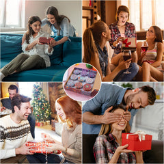Scented Candles Gift Set, 9pcs Travel Tin Candle Portable Relaxing Aromatherapy Candle Smokeless with Natural Soy Wax, Various Fragrances Jar Candles for Bath Yoga Sleep Festival Wedding Party Gifts