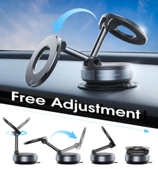 REOKILY Strong Magnetic Car Phone Holder for MagSafe, Ultra Vacuum Suction Cup Phone Mount 360° Cell Phone Holders for Your Car Accessories for iPhone 16 15 14 13 12 Android