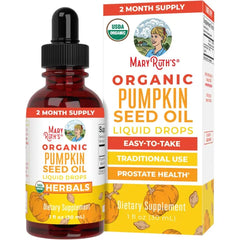 MARYRUTH'S Organic Pumpkin Seed Oil Cold Pressed, Sugar Free, 60 Servings | 2 Month Supply, USDA Organic Liquid Drops, Urinary Health in Men, Sugar Free, Vegan, Non-GMO