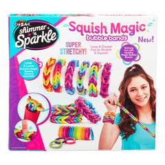 SHIMMER 'N SPARKLE and 17343 n Squish Magic Bubble Bands Loom band making kit, friendship bracelets crafting toy Rubber bands set
